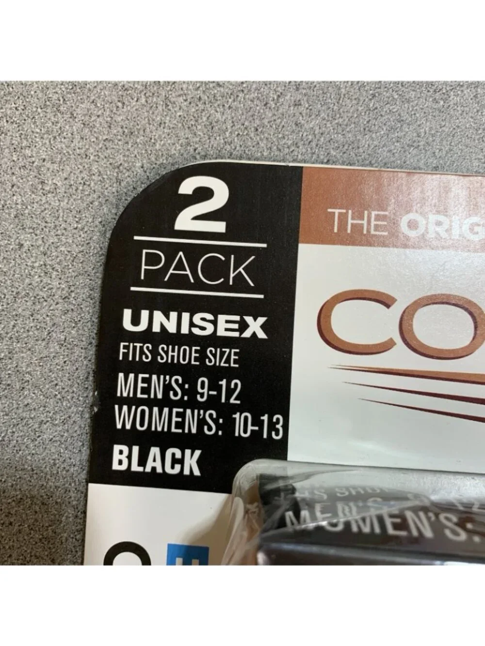 NWT Copper Fit Men's 9-12 Womens 10 Energy Compression Socks 2 Pack Black